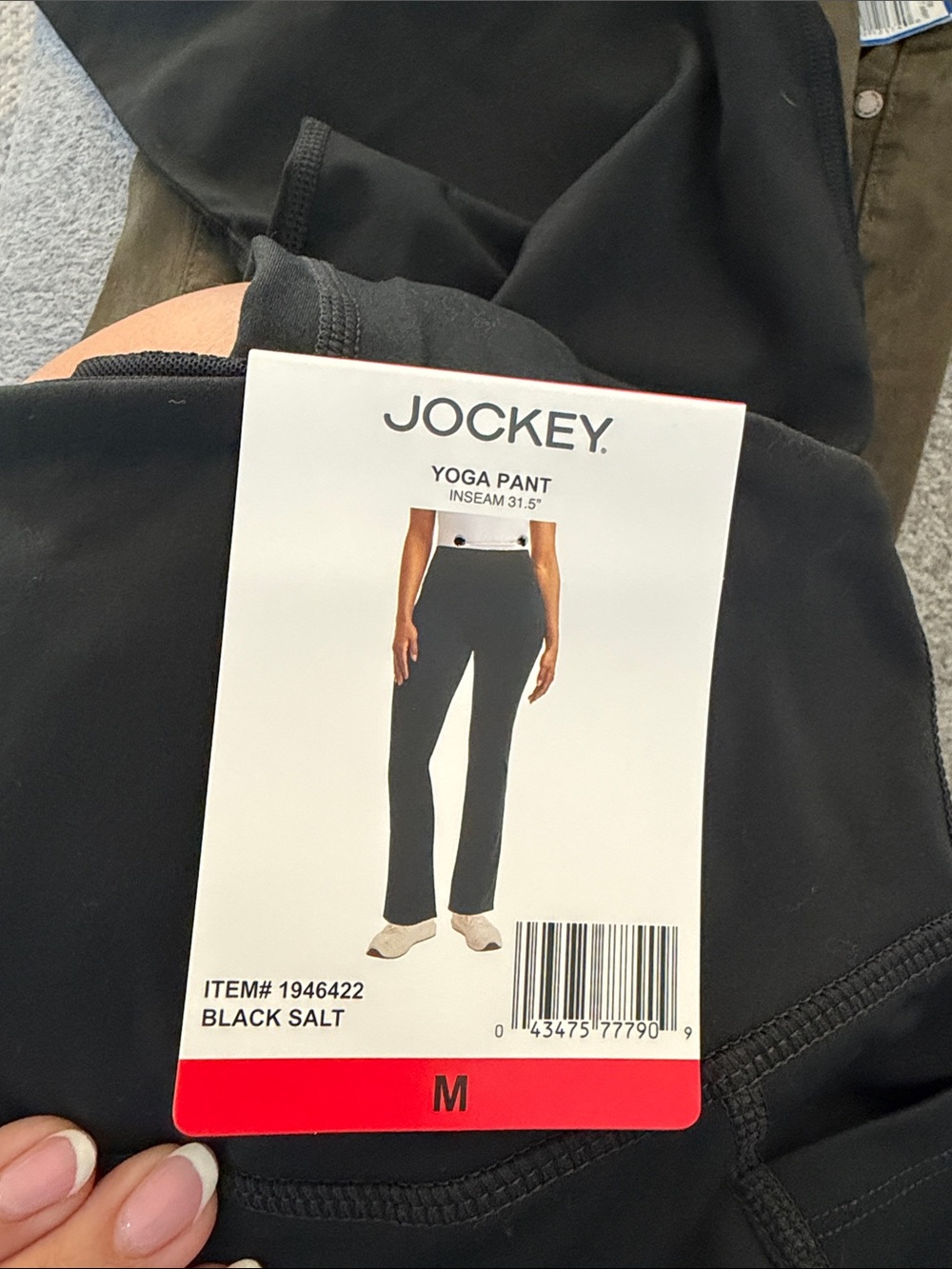 NWT Jockey Black Women’s Yoga Pant - Picture 4 of 4